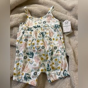 NWT Honest Baby Rainbow Flower Patterned Jumper